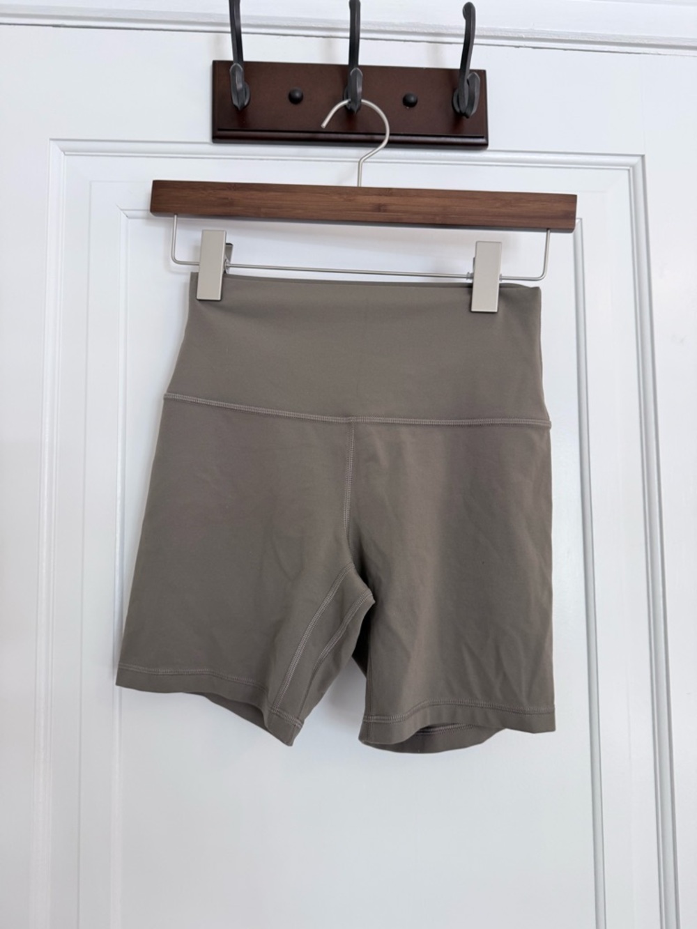 lululemon athletica Align High-Rise Bike Shorts. Greyish Green
